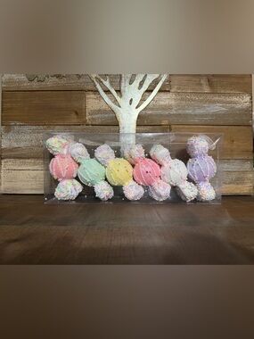 6 Pc Pastel Candy Ornament Set